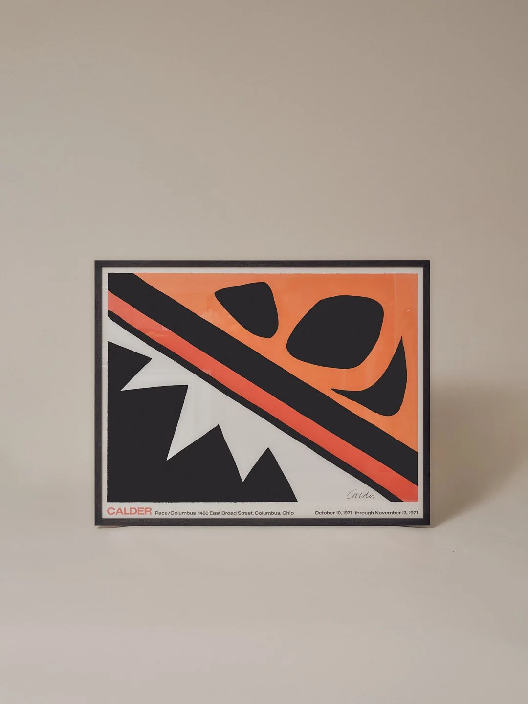 1971 Alexander Calder Exhibition Lithograph — Eggs Casino